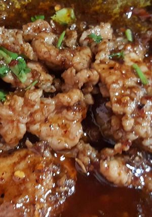 รูปของ หมูหมักผัดพริกป่น