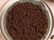 Una foto di mousse cioccolato