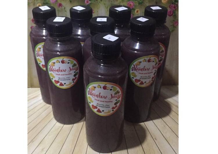Resep Diet Juice Longan Mint Leaves Purple Cabbage Strawberry, Enak Banget