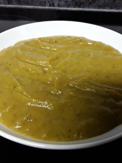 Una foto de Puré de verduras y calabaza
