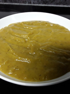 Una foto de Puré de verduras y calabaza