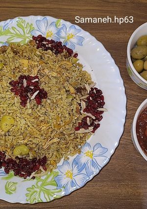 عکسی از دستور دمی باقالی پلو با مرغ🌺