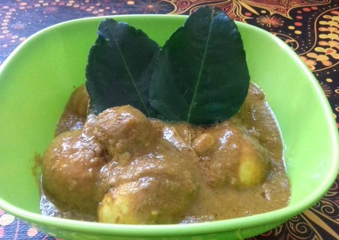 Rendang Bakso Telur