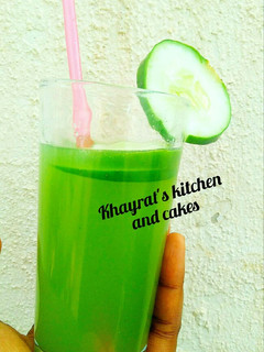 A picture of Cucumber lemonade🍹.
