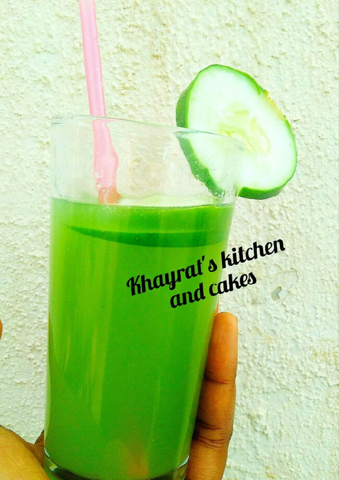 A picture of Cucumber lemonade🍹.