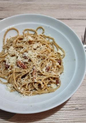 A picture of Spaghetti Carbonara.
