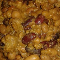 A picture of Hanneka's Calico beans.