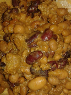 A picture of Hanneka's Calico beans.