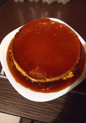 Una foto de Flan