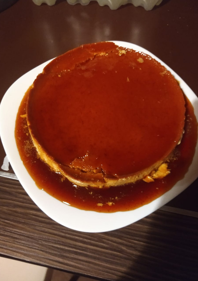 Una foto de Flan