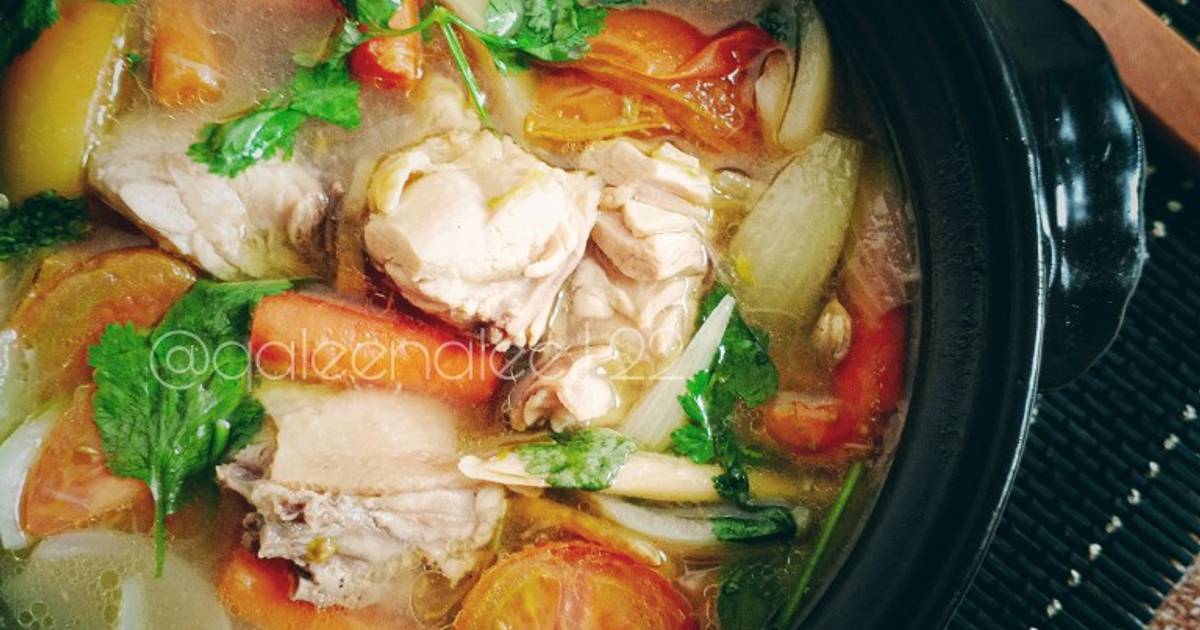 Resipi Sup Ayam Ala Thai Oleh Leeina Qaliena Cookpad