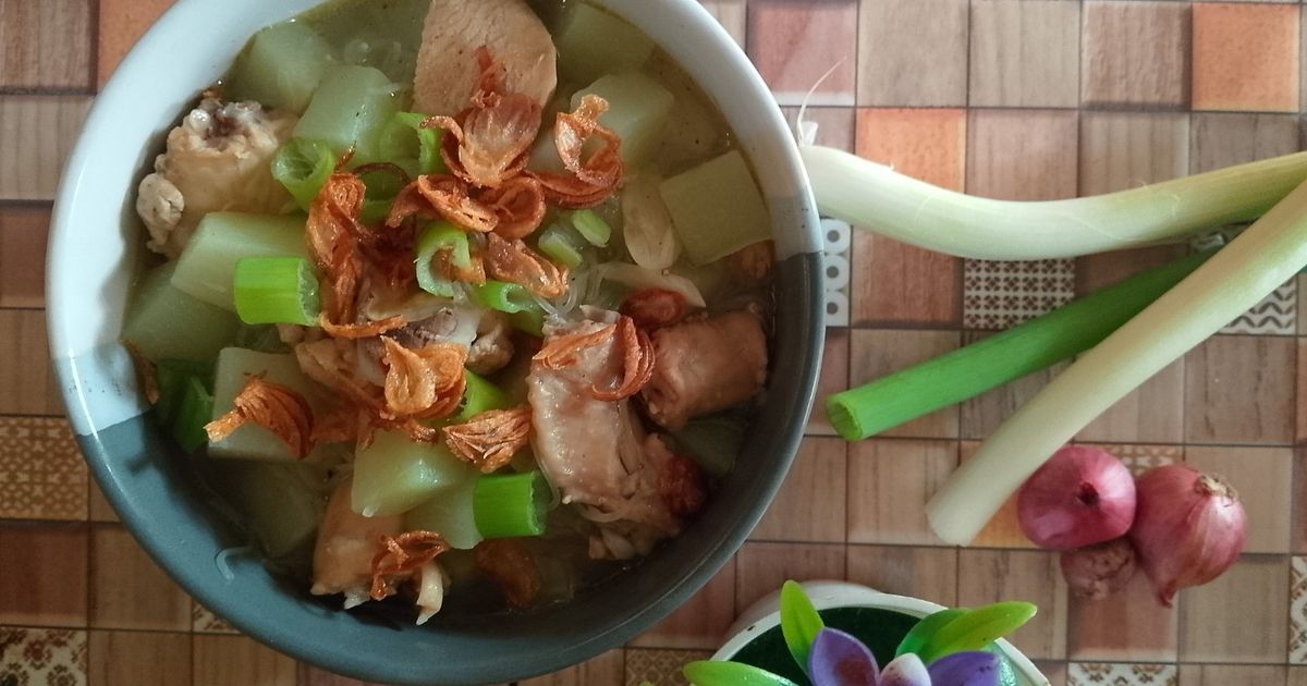 Sup Labu Siam Ayam