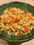 Easy tomato and basil fregola