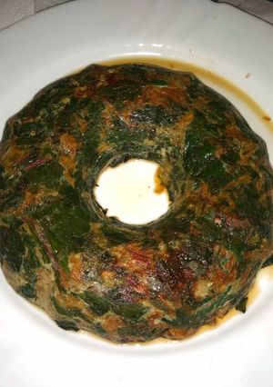 Una foto de Soufflé de hojas de remolacha