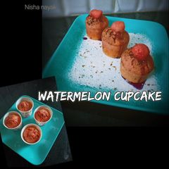 A picture of Watermelon cupcake.