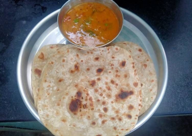 Easiest Way to Make Perfect Chapati and dal