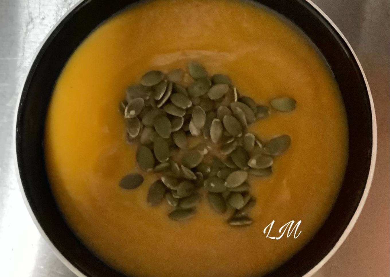 Crema de calabaza al curry