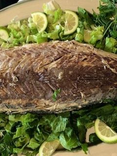 صورة لوصفة سمك مقلي مع ارز 🥘