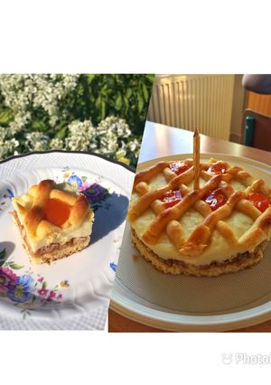 Almás-pudingos rácsos recept fotója