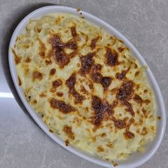 Baked macaroni (Restaurant style) A picture of Baked macaroni (Restaurant style).