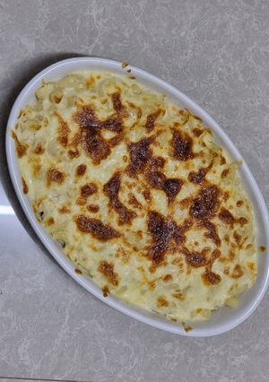 A picture of Baked macaroni (Restaurant style).