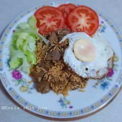 A picture of Fried Rice Lamb.