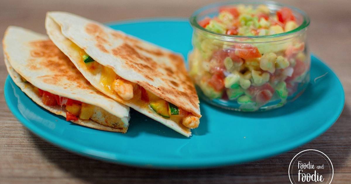 Quesadillas de pollo con verduras Receta de Foodie_and_Foodie Cookpad