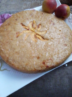 A picture of Peach Cake 🎂🎂🎂.