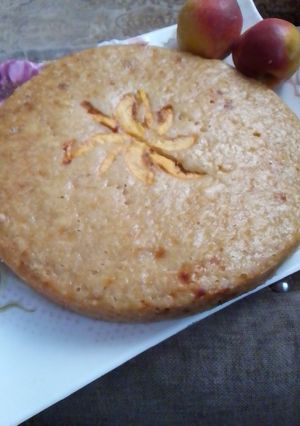 A picture of Peach Cake 🎂🎂🎂.