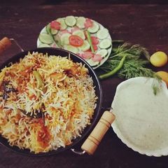 A picture of Beef Pulao Biryani.