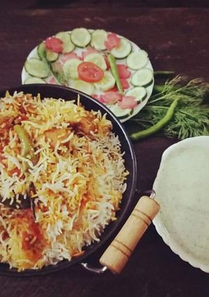 A picture of Beef Pulao Biryani.