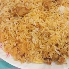 Chat pati aloo ki biryani A picture of Chat pati aloo ki biryani.