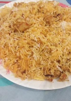 A picture of Chat pati aloo ki biryani.
