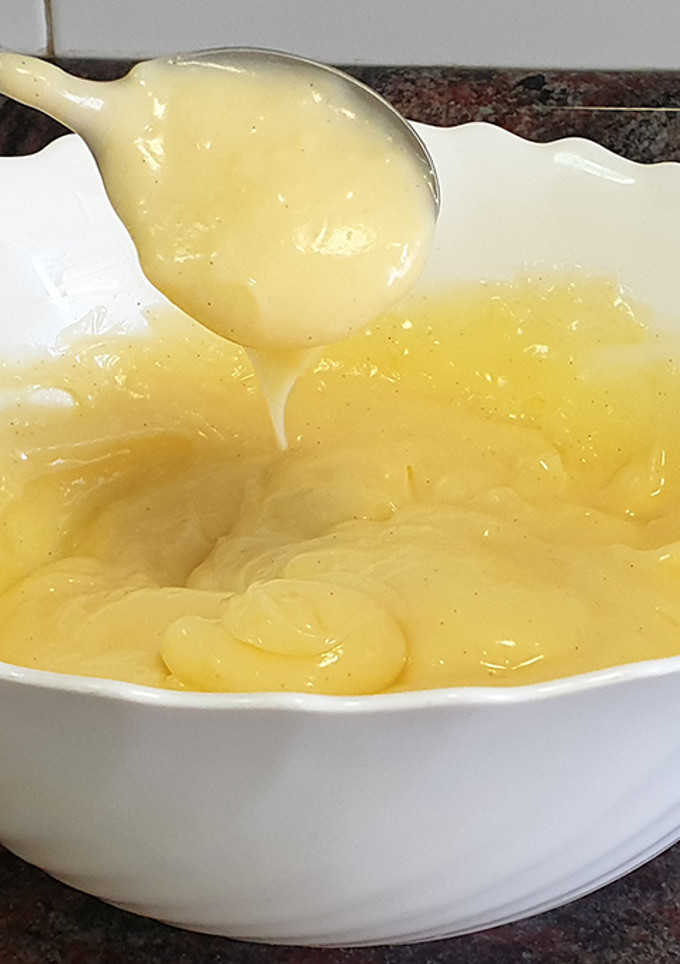 Una foto de Crema pastelera en microondas en 5 minutos