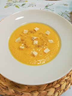 Una foto de Crema de calabaza