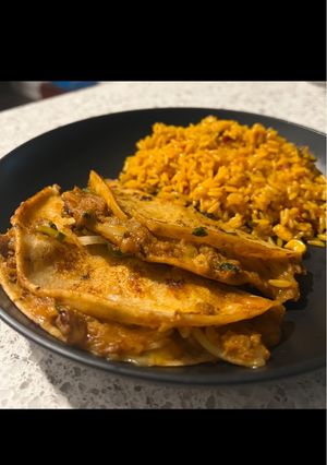 A picture of Birria Tacos (The Impossible Way).