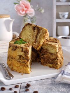 Foto resep Coffee Marble Chiffon Cake