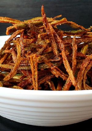 A picture of Crispy Okra Fry.