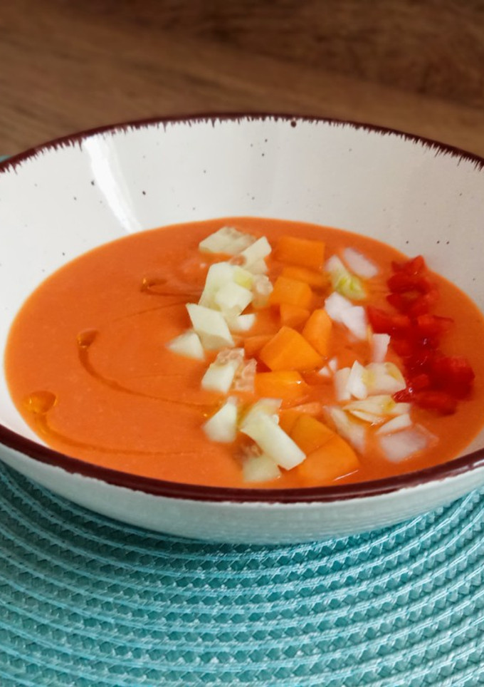 Una foto de Gazpacho de albaricoque