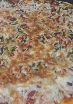 صورة لوصفة بيتزا