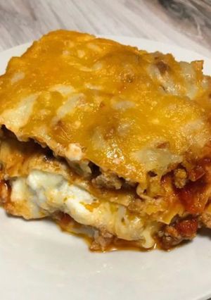 A picture of Low Carb (Keto-friendly) Lavash Lasagna.