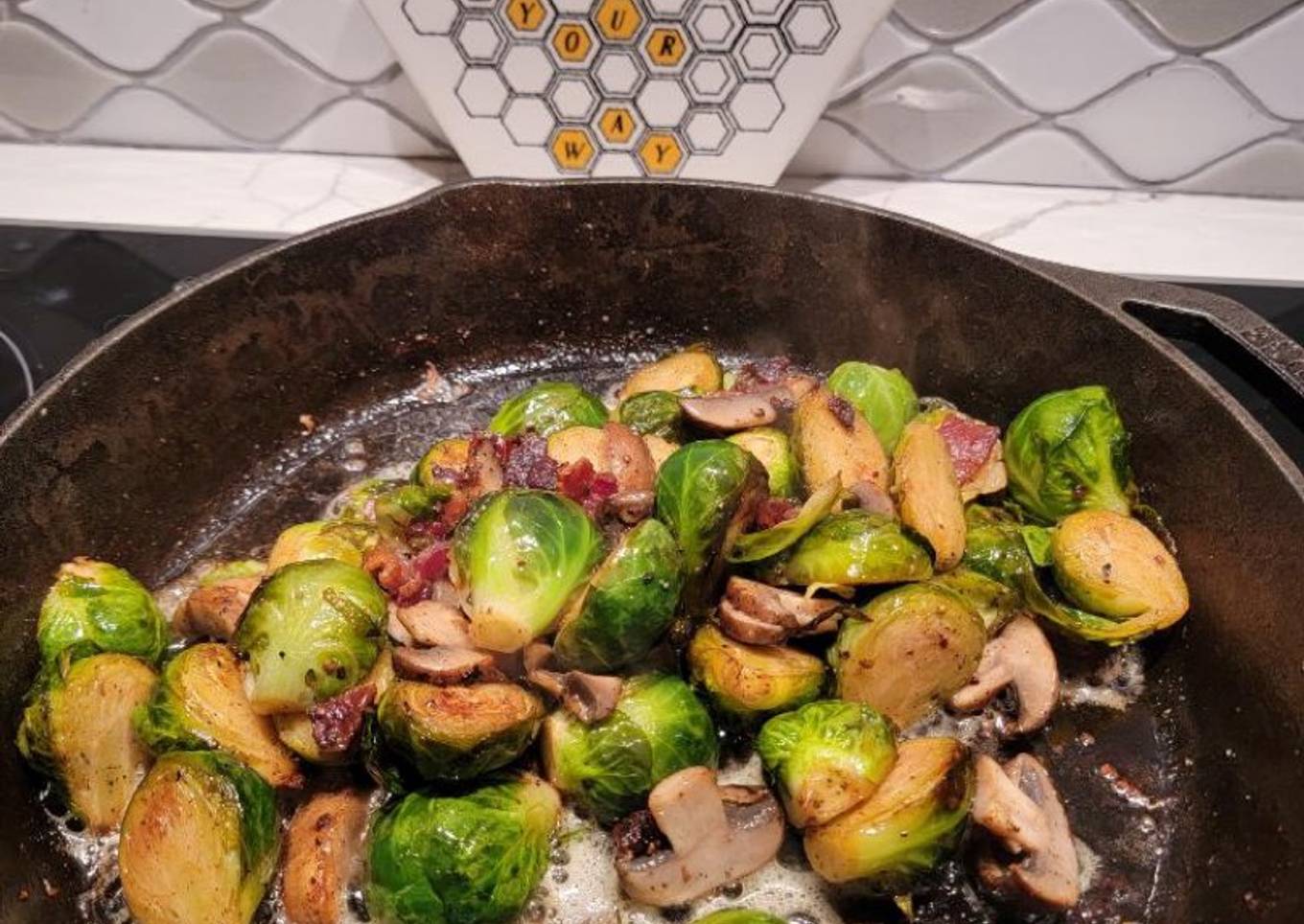 Bacon Roasted Brussels’