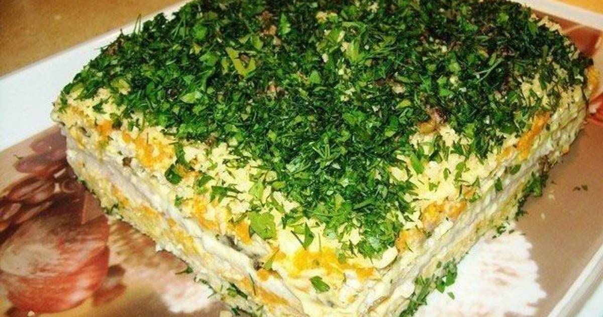 Торт салат чудо слойка с фото