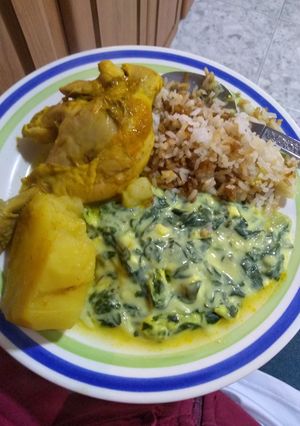 Una foto de Acelgas en salsa bechamel