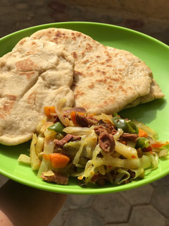 A picture of Chapati bread.