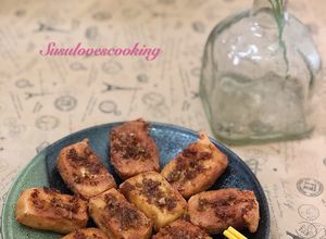 Hình của món Đậu hủ chiên sả (món chay).