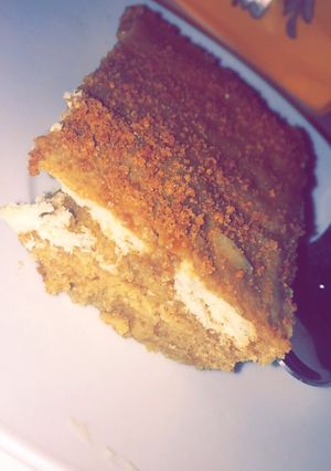 صورة لوصفة حلى السميد بنكهة النسكافيه الشهير 🤤