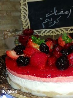صورة لوصفة تشيز كيك الفريز🍓😍