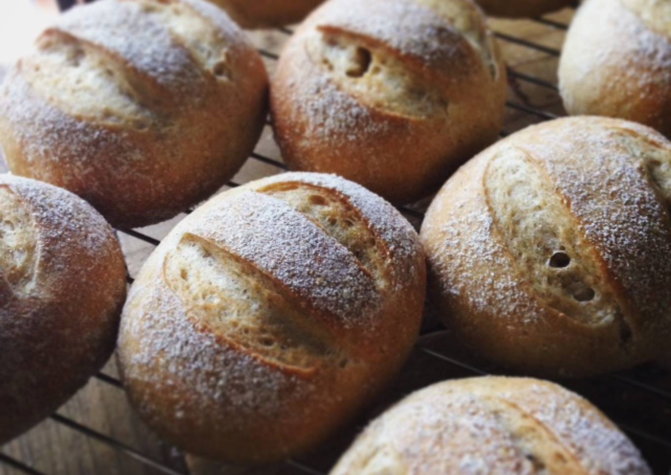 Bakery-style Holiday Dinner Rolls (Weizenmisch Brötchen)