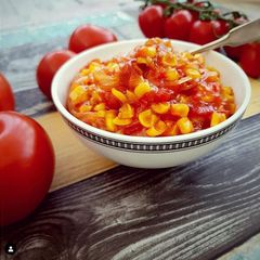A picture of Tomato and Corn Relish.